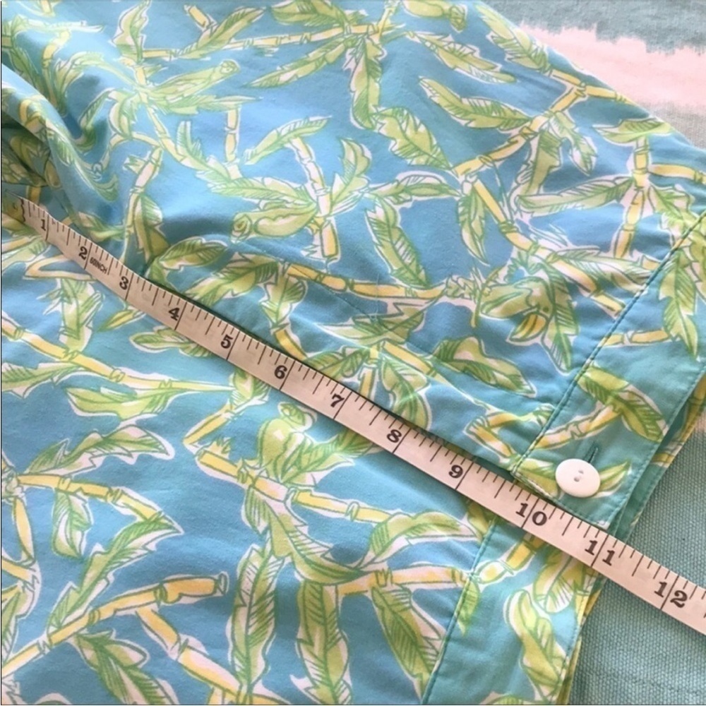 Lilly Pulitzer White Label Bamboo Print Capri Pants Size 6 - Picture 9 of 10